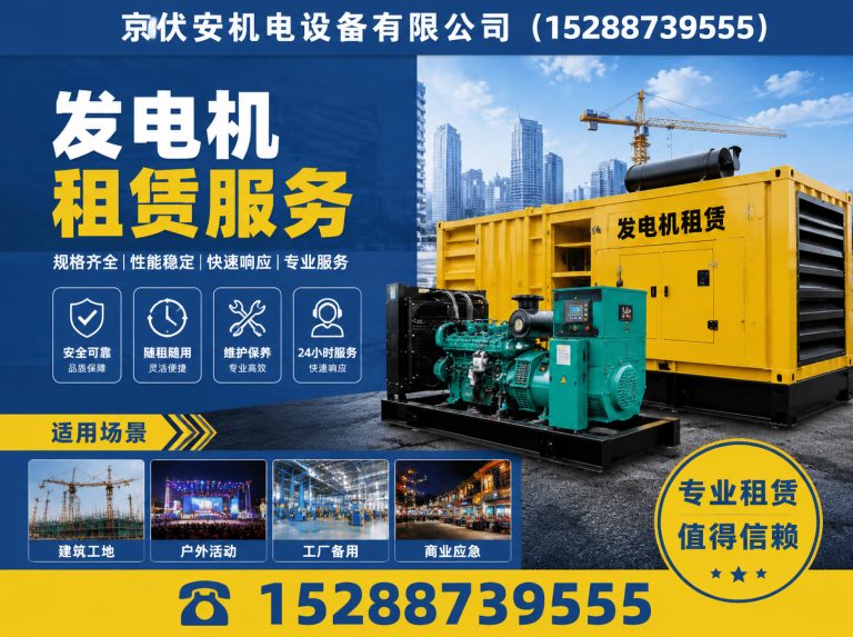 东营柴油发电机组出租展示图