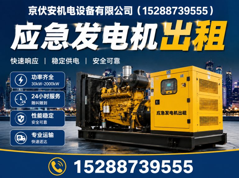 东营应急发电机出租展示图